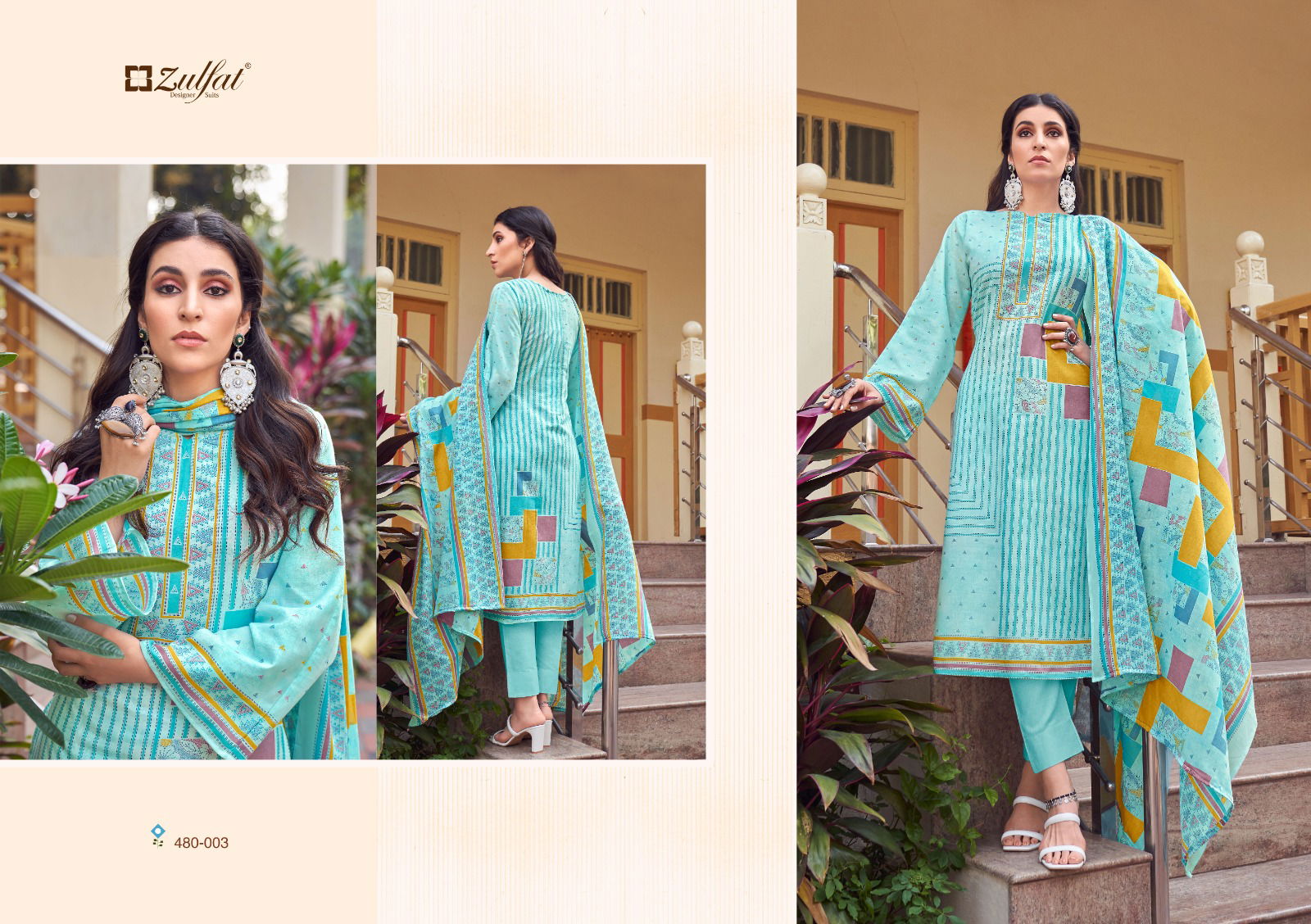 Zulfat Hakoba Wholesale Printed Cotton Dress Material Catalog